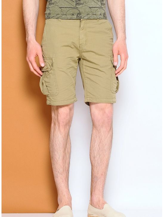 Khaki kraťasy s kapsami Pepe Jeans OLIVIER