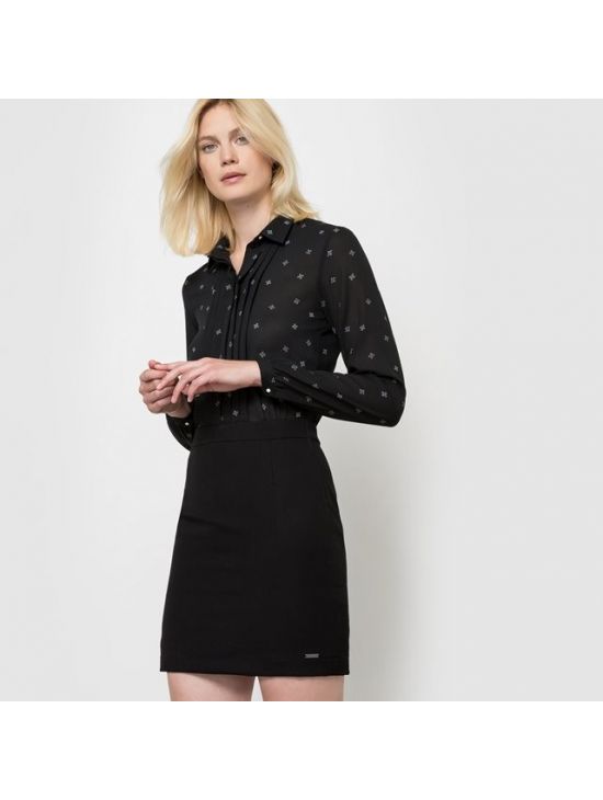Černé elegantní šaty Pepe Jeans DREW
