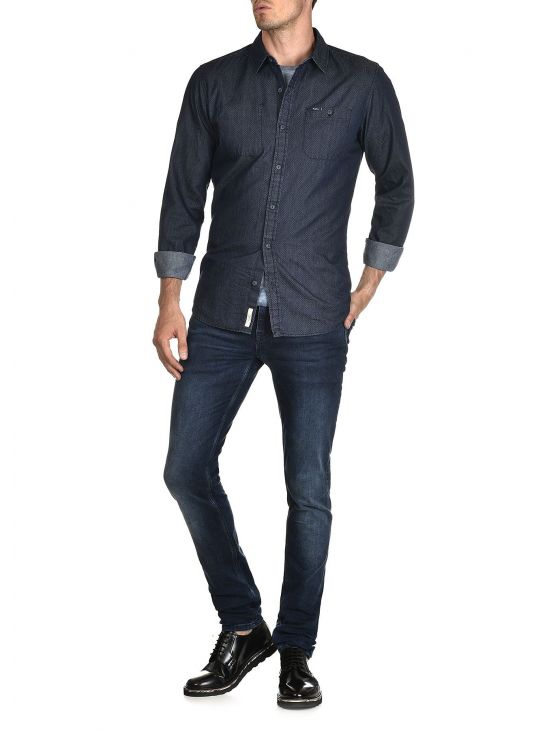 Modrá košile Pepe Jeans FORREST