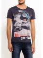 Šedé slim fit tričko s potiskem Pepe Jeans HAMPSTEAD T-SHIRT 1