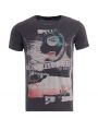 Šedé slim fit tričko s potiskem Pepe Jeans HAMPSTEAD T-SHIRT