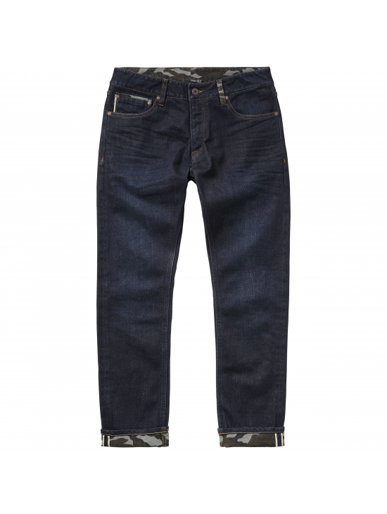 Raw modré džíny selvedge denim Pepe Jeans STANLEY CAMOU