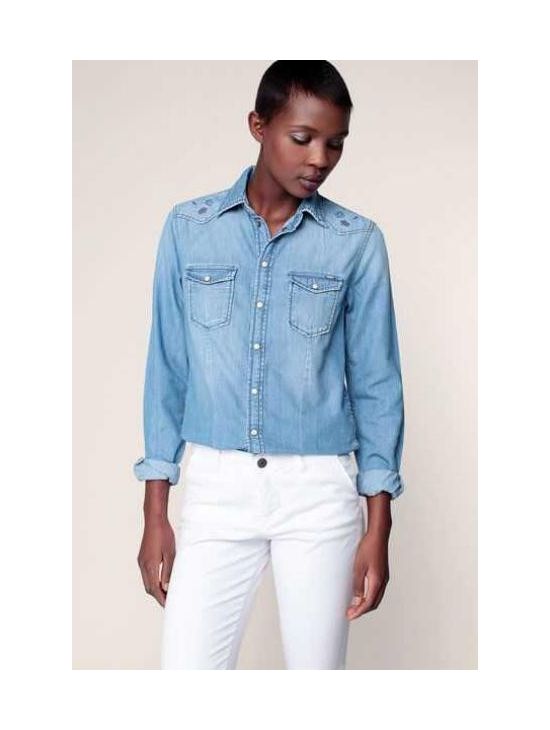 Modrá džínová košile Pepe Jeans ROSIE DLX