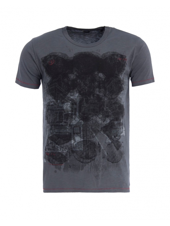 Modré tričko s potiskem Pepe jeans KENSALGREEN T-SHIRT