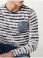 Pruhované modré triko Pepe Jeans SHAGGYc