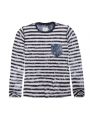 Pánské tričko Pepe Jeans modrá-bílá SHAGGY T-SHIRT
