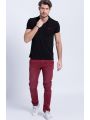 Vínové chinos kalhoty Pepe Jeans SLOANEa