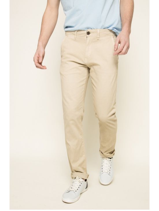 Béžové chinos kalhoty Pepe Jeans SLOANE