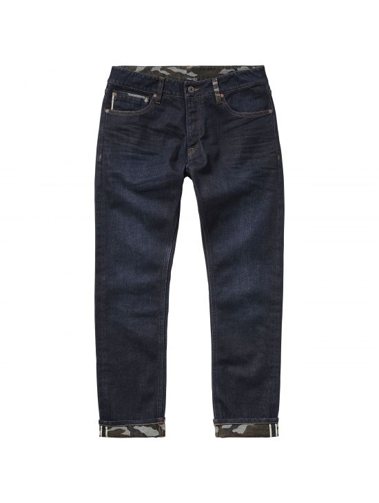 Raw modré džíny selvedge denim Pepe Jeans STANLEY CAMOU