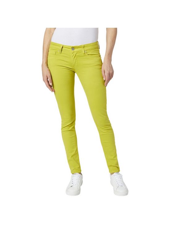 Neonové žluté slim džíny Pepe Jeans SOHO