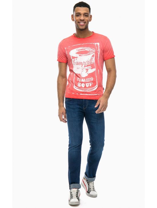 Andy Warhol červené triko Pepe Jeans GLOW