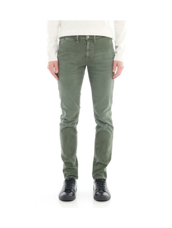 Zelené džínové chinos kalhoty Pepe Jeans JAMES