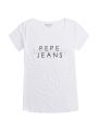 Bílé tričko s kamínky Pepe Jeans BRENTb