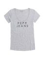 Šedé tričko s kamínky Pepe Jeans BRENTa