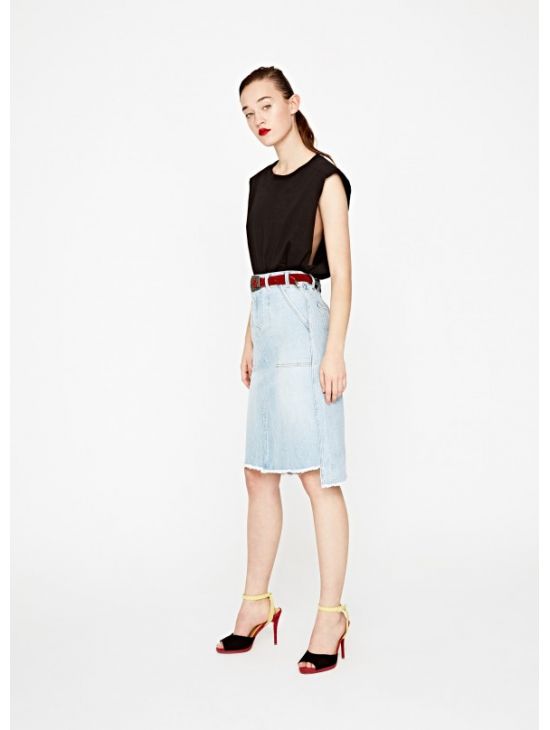 Džínová midi sukně Pepe Jeans PENNYa