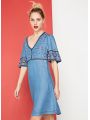 šaty s výšivkou Pepe Jeans URSULAa