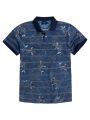 Modré polo s rybami Pepe Jeans HENRICH