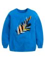Oversize modrá mikina Pepe Jeans LARAa