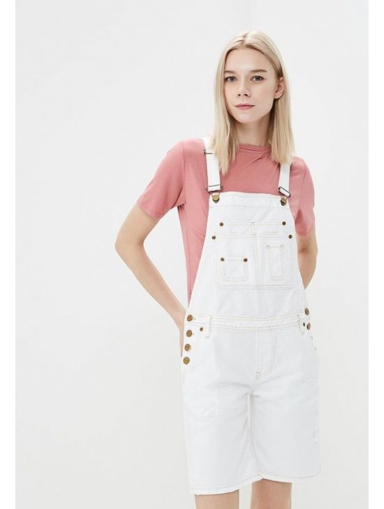 Bílé kraťasy s laclem Pepe Jeans ABBEYa