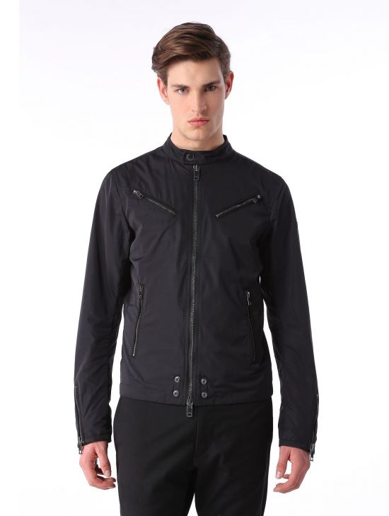 Pánská černá biker bunda Diesel J-EDGEA