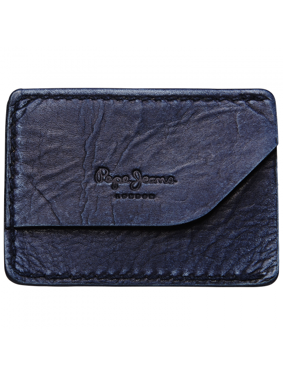 Tmavě modré kožené pouzdro Pepe Jeans SERGE
