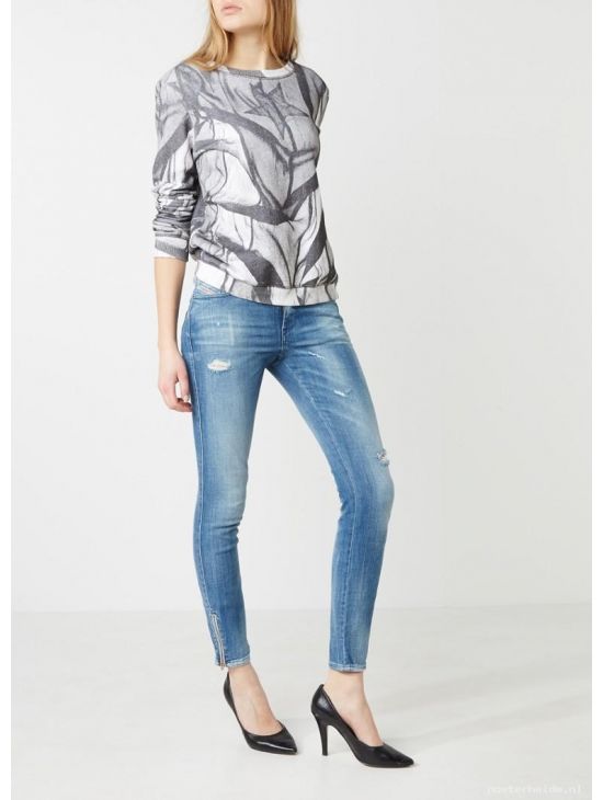 Dámské slim džíny Diesel SKINZEE-ZIP 0681E
