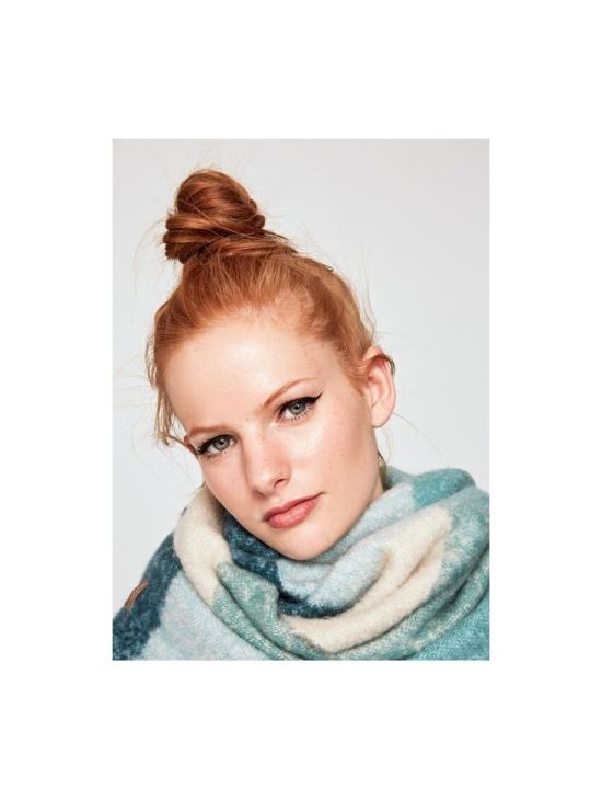 Velká dámská zimní šáala Pepe Jeans THYRA modrá