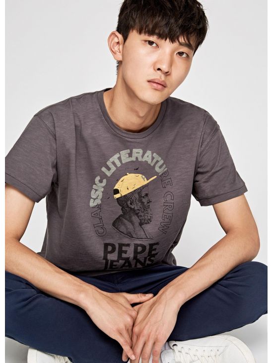Pánské šedé triko Pepe Jeans TIMES