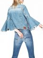 Džínová bunda s volány na rukávech Pepe Jeans ANIc