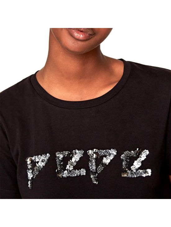 Dámské černé triko s flitry Pepe Jeans JOTIEa