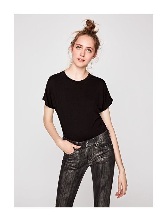 Dámské černé body triko Pepe Jeans VALERIAa