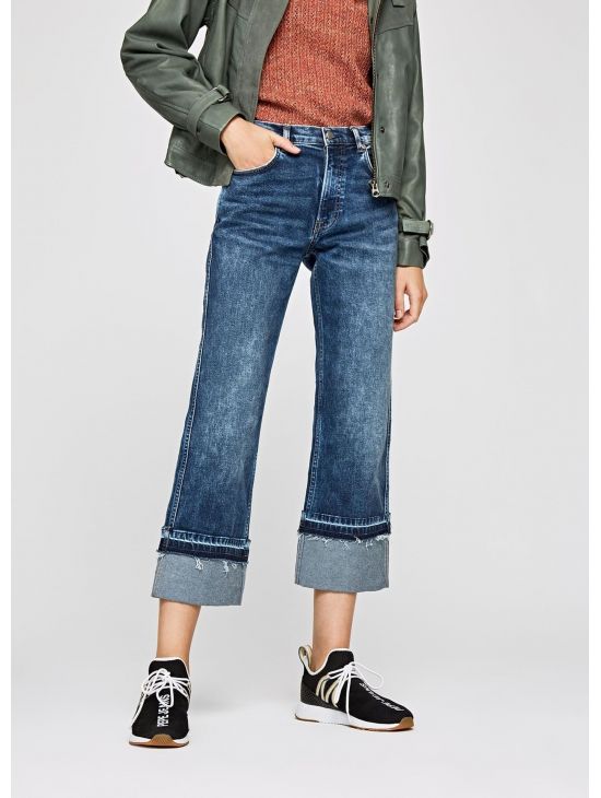 Dámské modré crop džíny Pepe Jeans KEW
