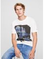 Pánské bílé triko s potiskem Pepe Jeans HEYDON