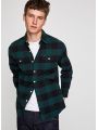 Zelená kostkovaná pánské košile Pepe Jeans JUDE