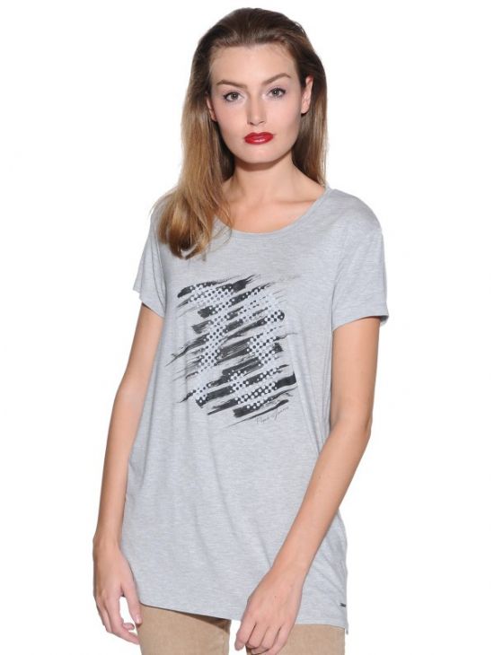 Dámské šedé dlouhé triko Pepe Jeans CLAUDIE