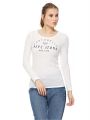 Bílé triko s dlouhým rukávem Pepe Jeans VEGA