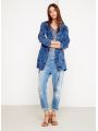 Lehká modrá dámská parka bunda Pepe Jeans SANDYd