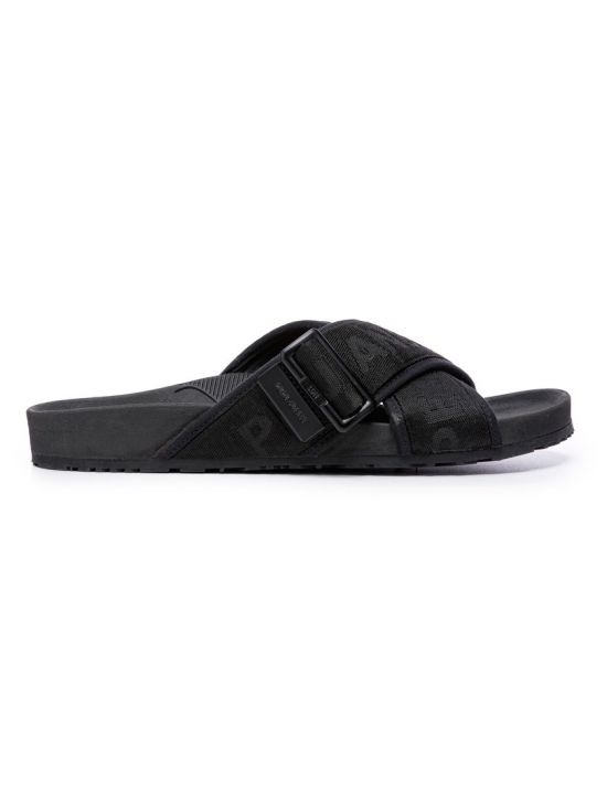 Pánské černé pantofle Pepe Jeans CROSSED