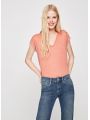 Dámské lněné triko Pepe Jeans CLEMENTINE
