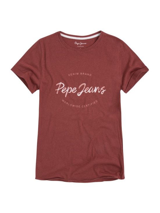 Dámské cihlové triko Pepe Jeans ERIN