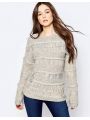 Dámský zimní svetr šedý Pepe Jeans MAYA KNIT