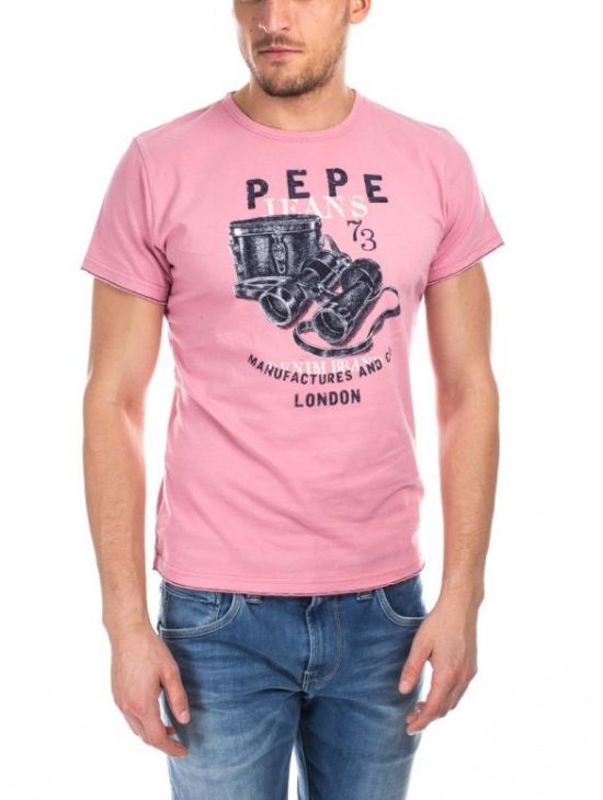 Pánské růžové tričko Pepe Jeans GAC T-SHIRT