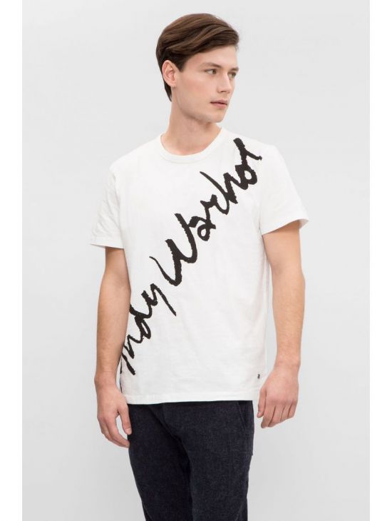 Bílé tričko Andy Warhol Pepe Jeans SIGNATURE