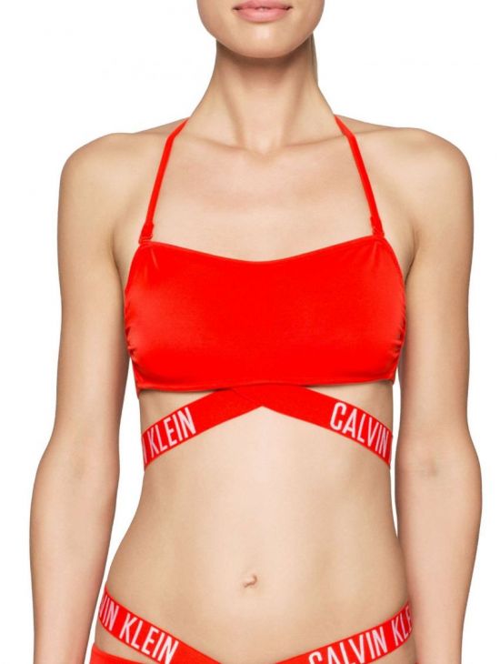 Plavková podprsenka Calvin Klein X BANDEAU RP