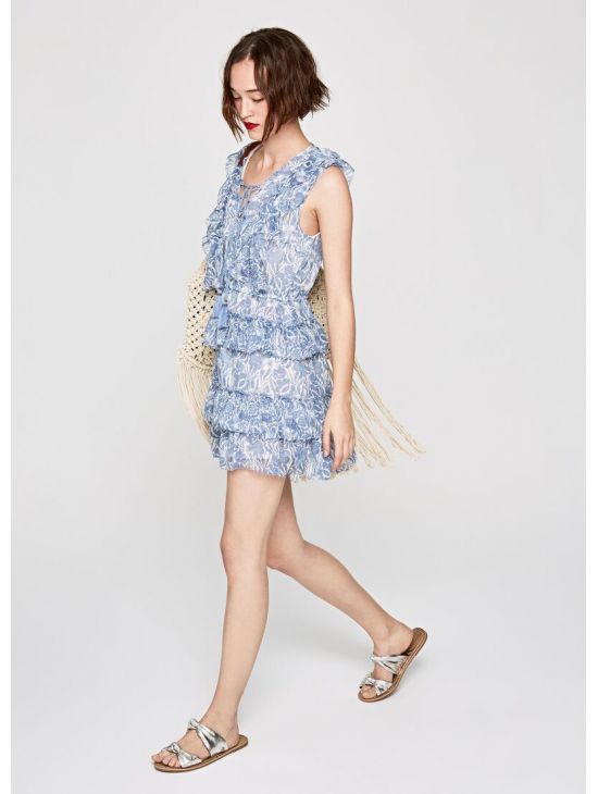 Krátké letní boho šaty Pepe Jeans MAGALIa