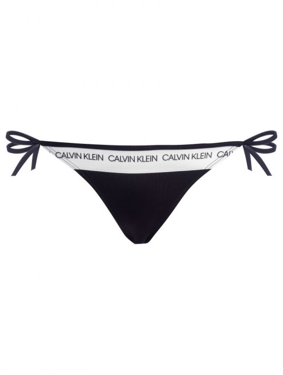 Černý spodní díl plavek TIE BIKI od Calvin Klein