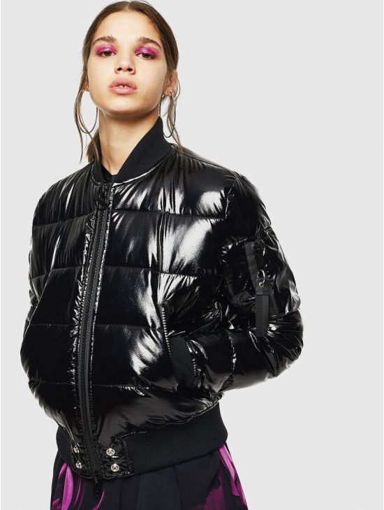 Dámský černý zimní bomber Diesel W-ONY