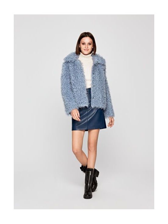Dámský chlupatý kabátek Pepe Jeans BONNY