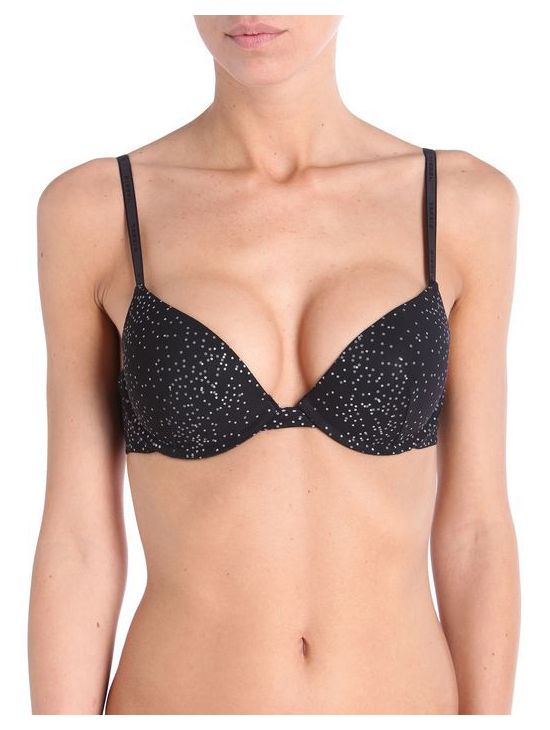 Černá push up hladká podprsenka Diesel ANOUK-C