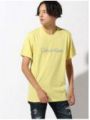 Pánské žluté triko Calvin Klein CREW NECK